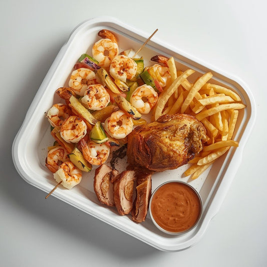 Combo Roasted Chicken & Shrimp Satay